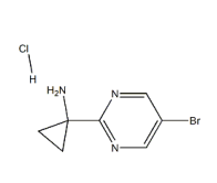 1-(5-bromopyrimidin-2-yl)cyclopropan-1-amine hydrochloride